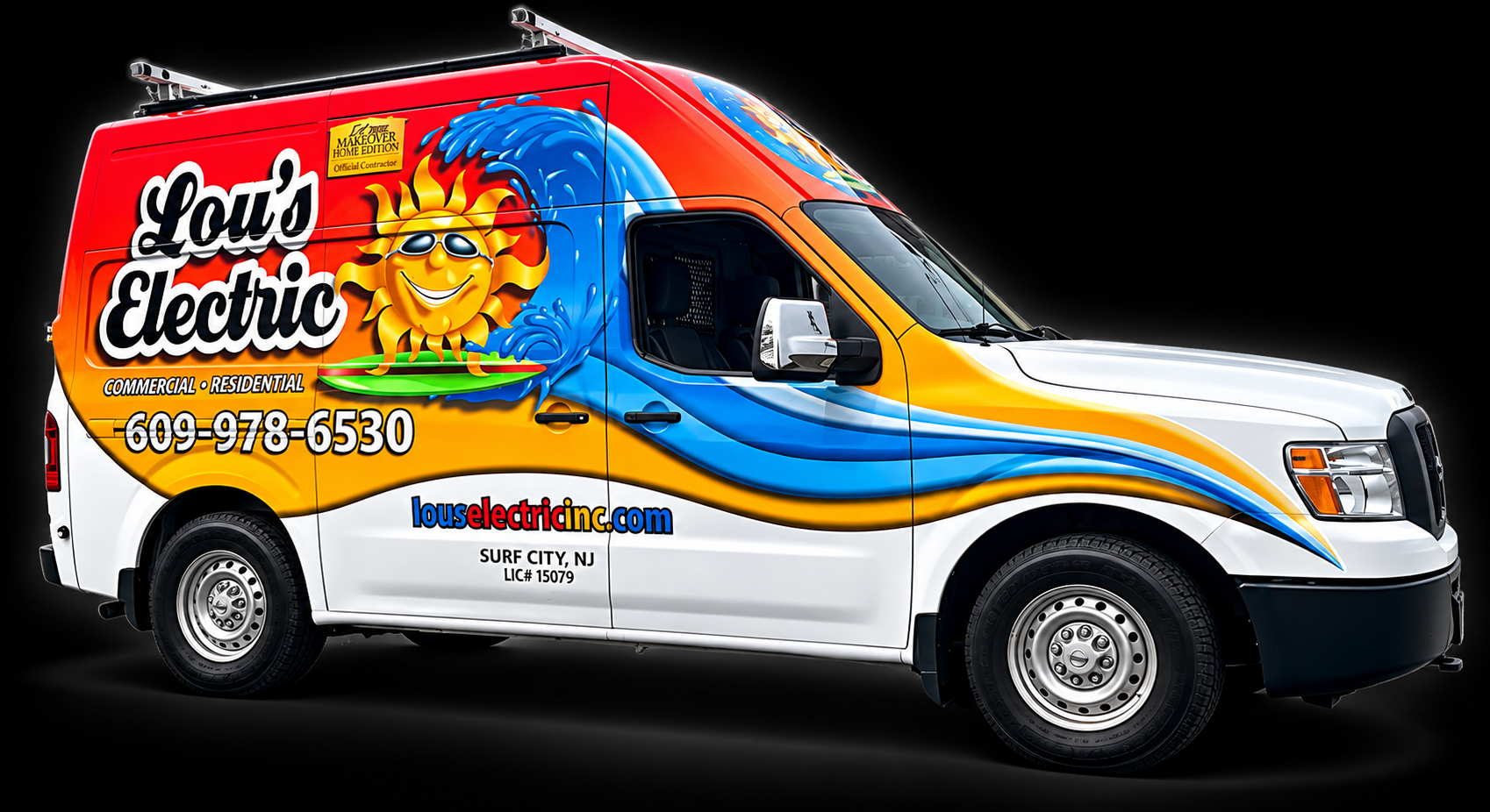 Cargo van graphics for electrical by Typestries Sign & Digital in New Jersey
